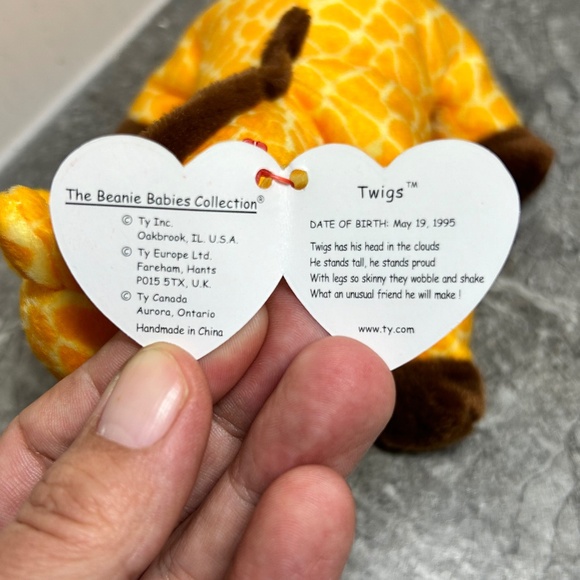 TY Beanie Babies: Twigs the Giraffe 1995 - Picture 4 of 7